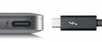 Laptops cuentan con un rayo en las entradas de su puerto USB C.