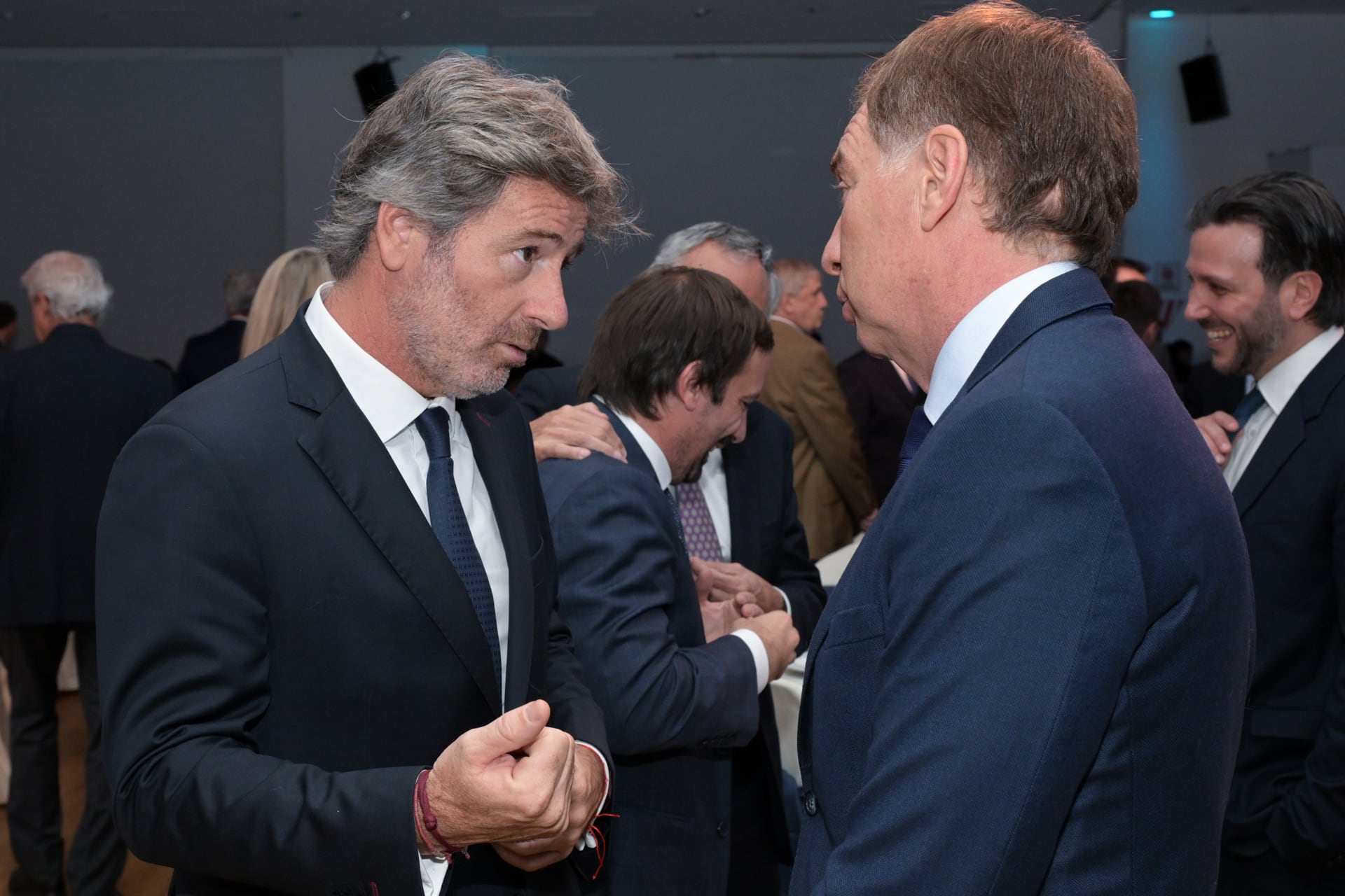 Los ministros Juan Bautista Mahiques y Diego Santilli (Foto: Prensa Fundación Libertad)