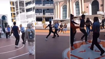 Los hechos fueron grabados por