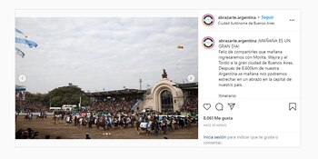 El posteo que Villamil hizo