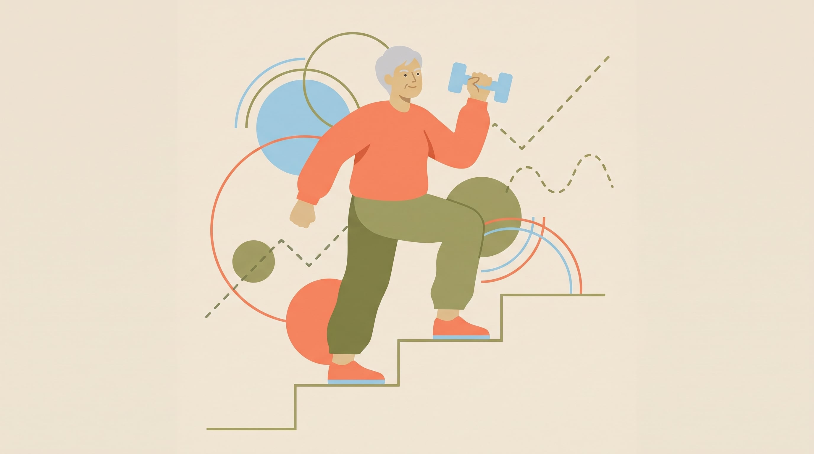 El entrenamiento de fuerza desacelera la pérdida de masa muscular y combate la sarcopenia en adultos mayores (Imagen Ilustrativa Infobae)