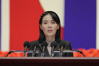 18/08/2022 La hermana de Kim Jong Un, Kim Yo Jong.
POLITICA INTERNACIONAL
-/KCNA/KNS/dpa