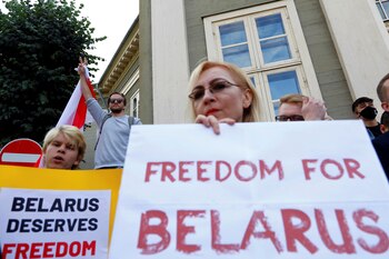 La opositora Tijanóvskaya no irá