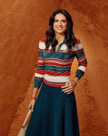 Gaby Sabatini en la Semana de la Moda en París