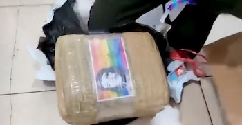 El perro antinarcóticos Yordy marcó