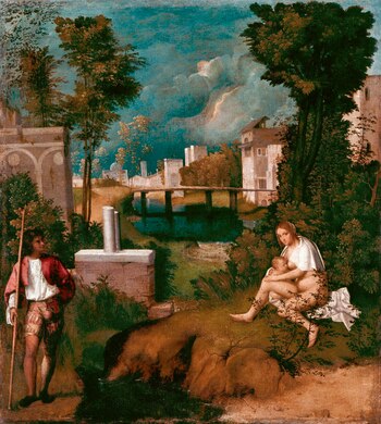 "La tempestad" (1508, Gallerie dell'Accademia,