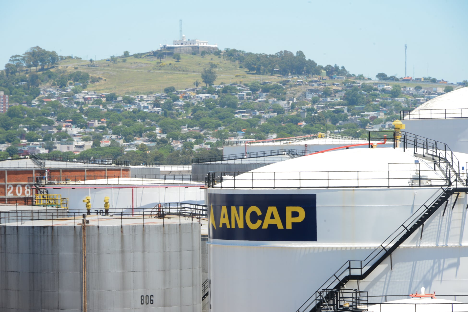 La refinería de La Teja, de la empresa estatal uruguaya Ancap, en Montevideo (Presidencia)