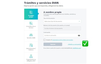 En caso de estar registrado