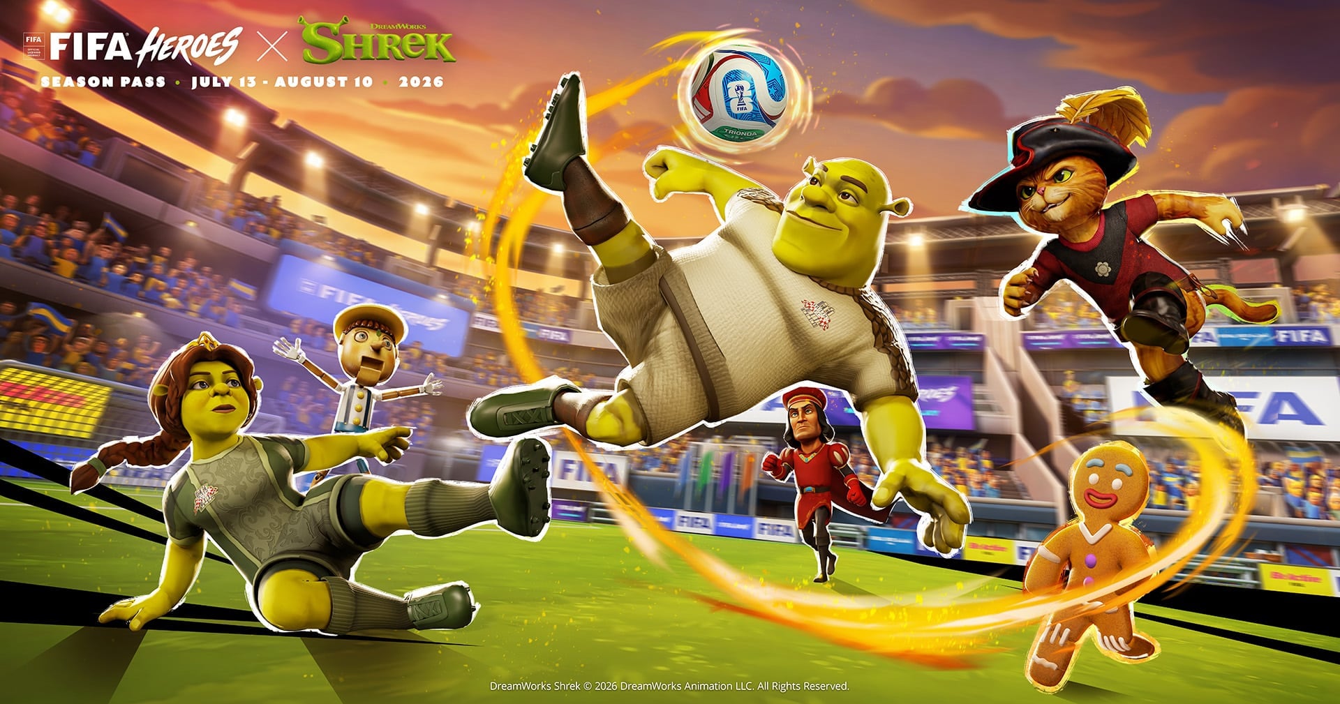 FIFA Heroes sorprende con la llegada de Shrek y su familia en el pase de temporada especial