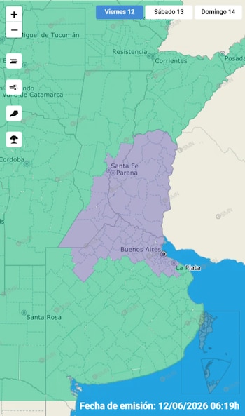 alertas para viernes 12 de junio y sabado 13