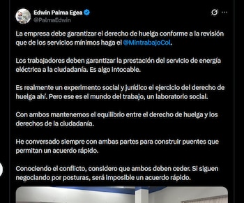 El ministro de Minas y