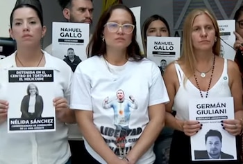 Familiares de presos políticos en