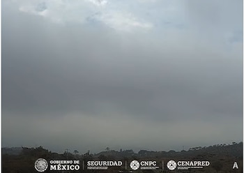 Imagen 1: Volcán de Fuego de Colima, 13:31 h (hora local).
