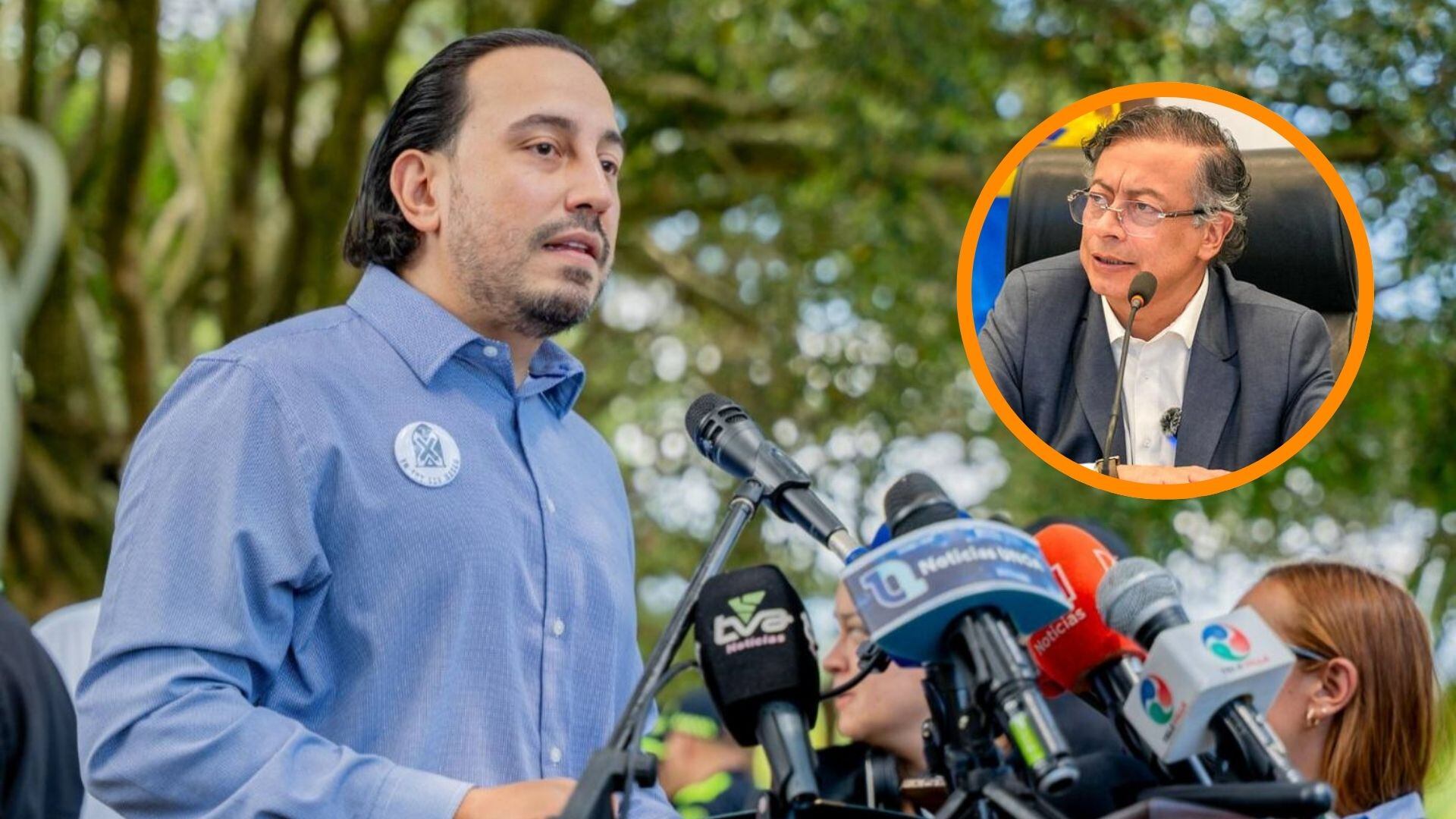 El gobernador risaraldense se refirió al pronunciamiento del mandatario colombiano sobre el índice de violencia en las ciudades capitales - crédito Gobernación de Risaralda/Presidencia