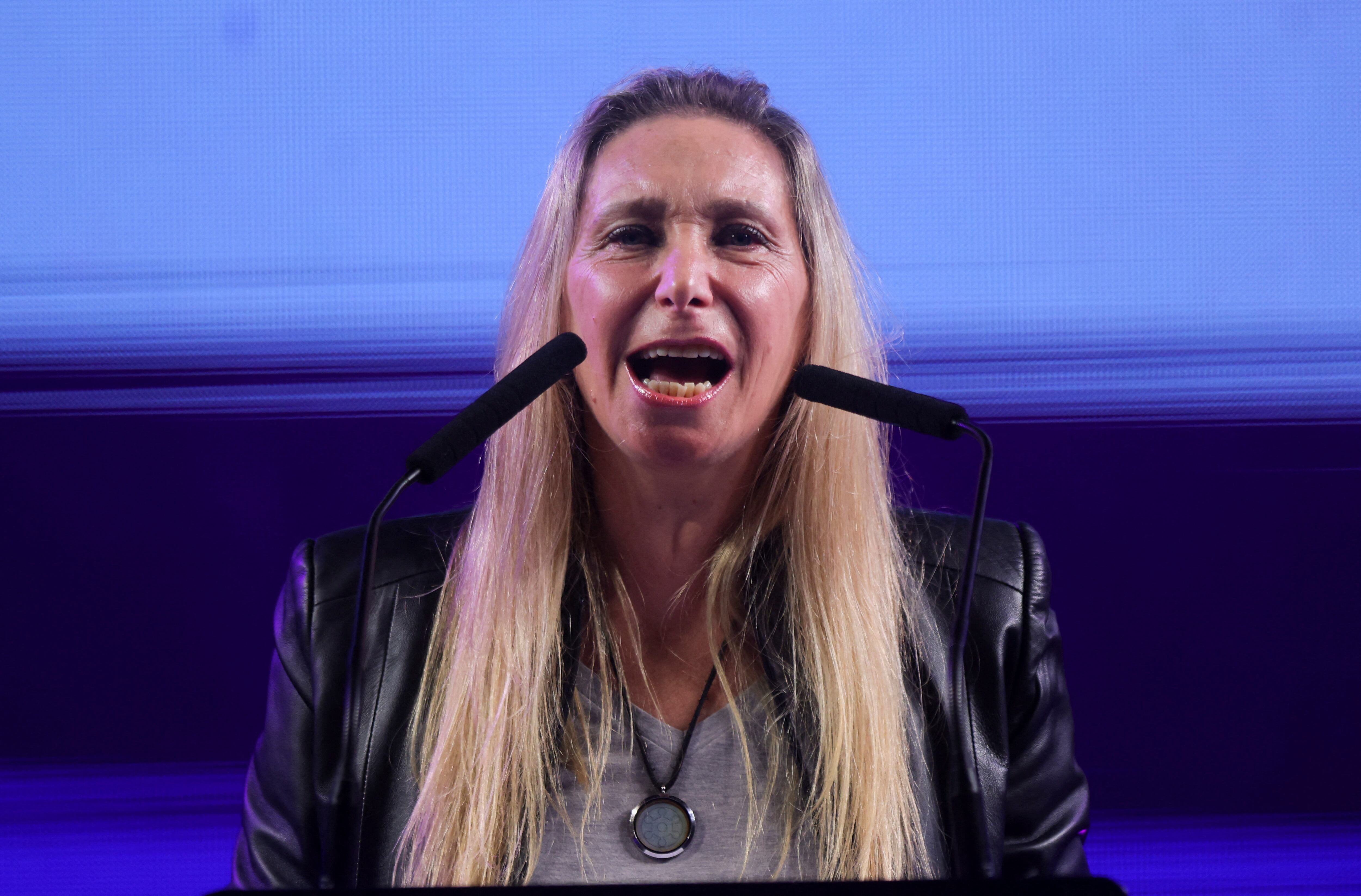 Karina Milei celebró el resultado de La Libertad Avanza en las elecciones en Santa Fe (REUTERS)