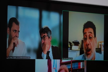 Estrada no habló durante la