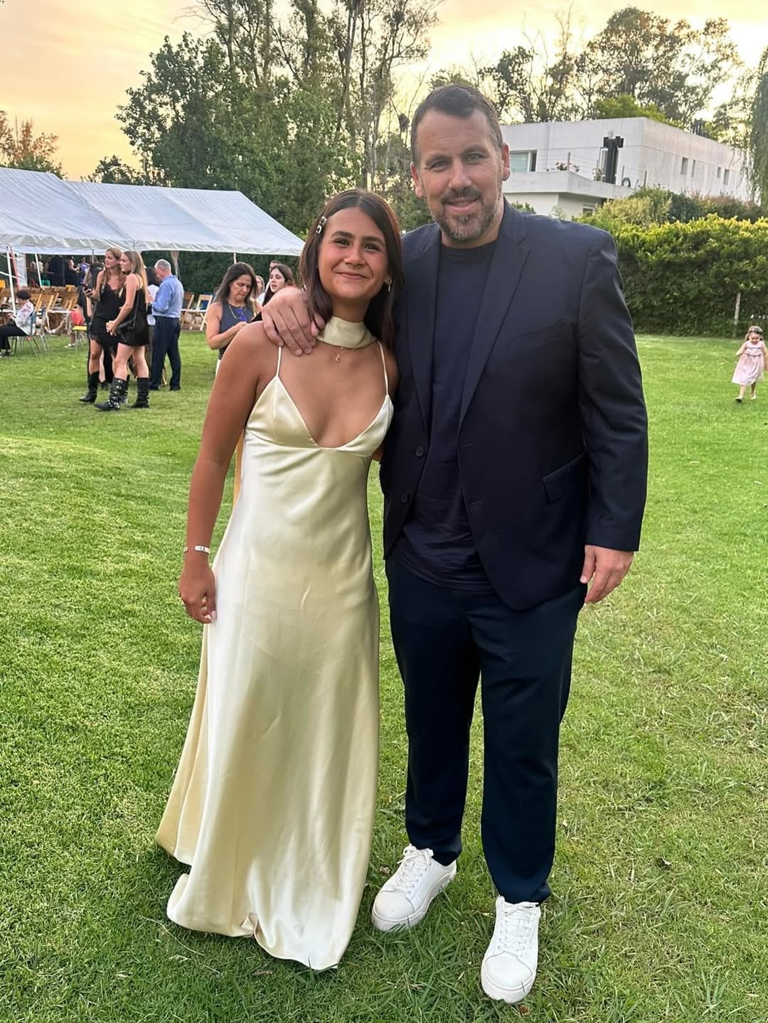 La emoción del exfutbolista por el final de una etapa muy valiosa para su hija mayor