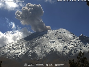 Monitoreo del Popocatépetl este 24