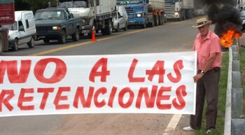 Protesta a las retenciones