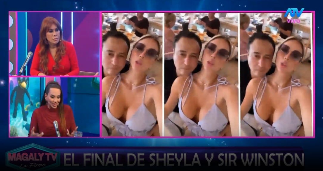 Magaly Medina vincula publicación de “Señor Mentira” con la ruptura entre Sheyla Rojas y Sir Winston. Captura: Magaly TV La Firme.