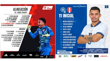Alineaciones confirmadas del Perú vs