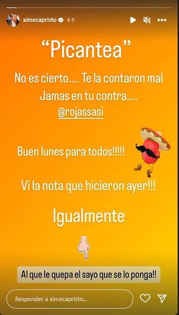 La publicación en Instagram de