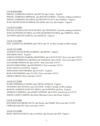 Mayito Flaco Cártel de Sinaloa (Foto: DEA/Departamento de Justicia)