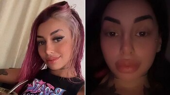 Tamara Báez con pestañas y