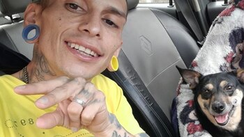 Katy, la perrita del hincha