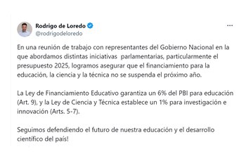 El tuit de Rodrigo de