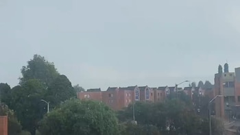 Está lloviendo: bogotanos celebran el