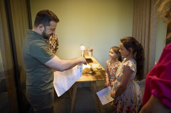 El presidente ucraniano Volodimir Zelensky