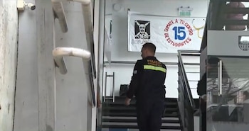 Facultad de Medicina de Uruguay, el día de la agresión a una joven de 19 años (Captura Telemundo/Canal12)