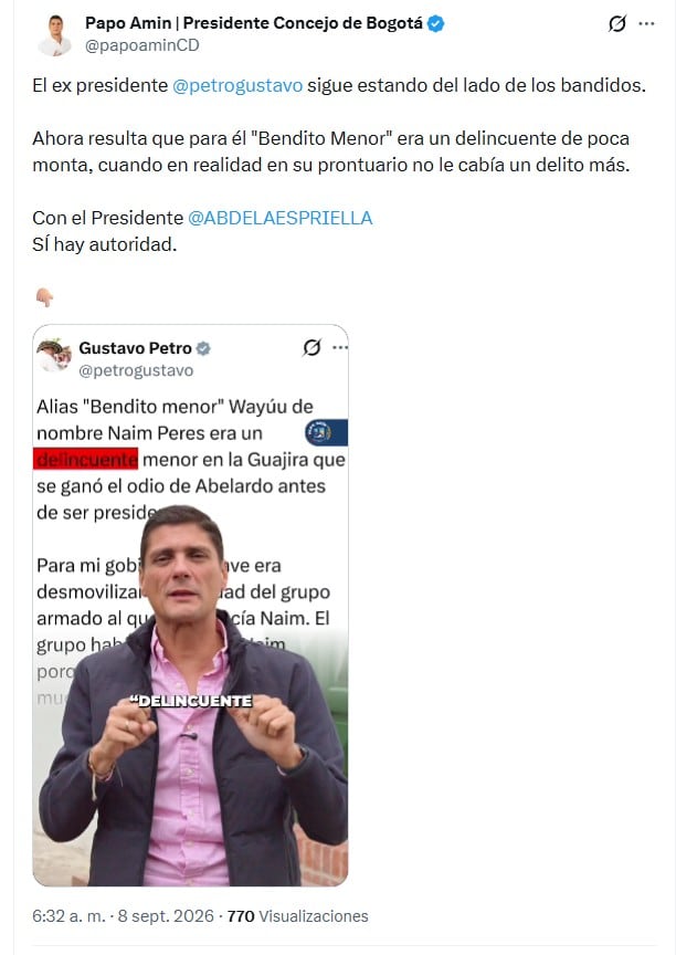 Para Amín, Petro