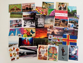 Postales llegadas de muchos lugares