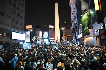 Argentina vs Suiza - Festejos