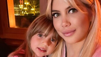 Wanda Nara con su hija