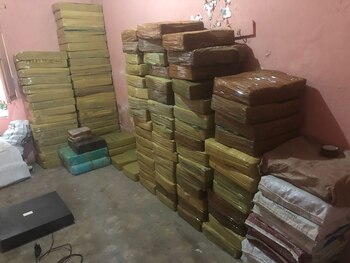 Se encontraron casi cinco toneladas