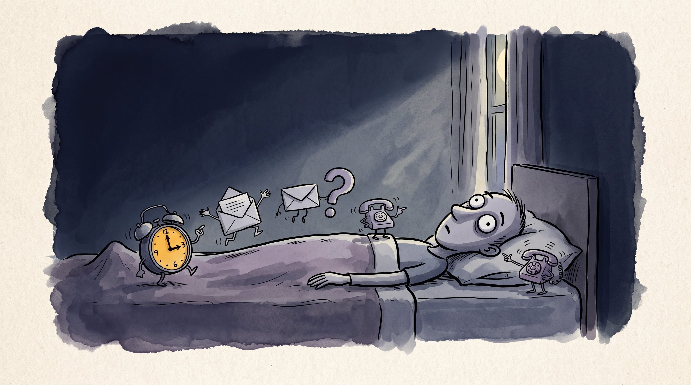 La disminución de estímulos durante la noche deja sin distracciones a las preocupaciones acumuladas en el día (Imagen Ilustrativa Infobae)