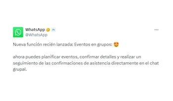 Para crear un evento en