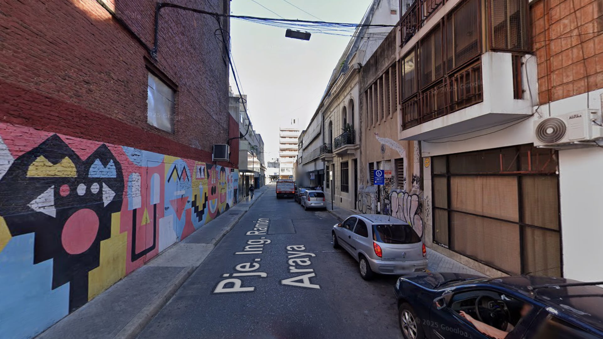 El final del pasaje donde se cometió el crimen contra el hombre de 72 años.