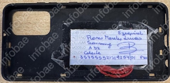 Imagen del celular de Lucas