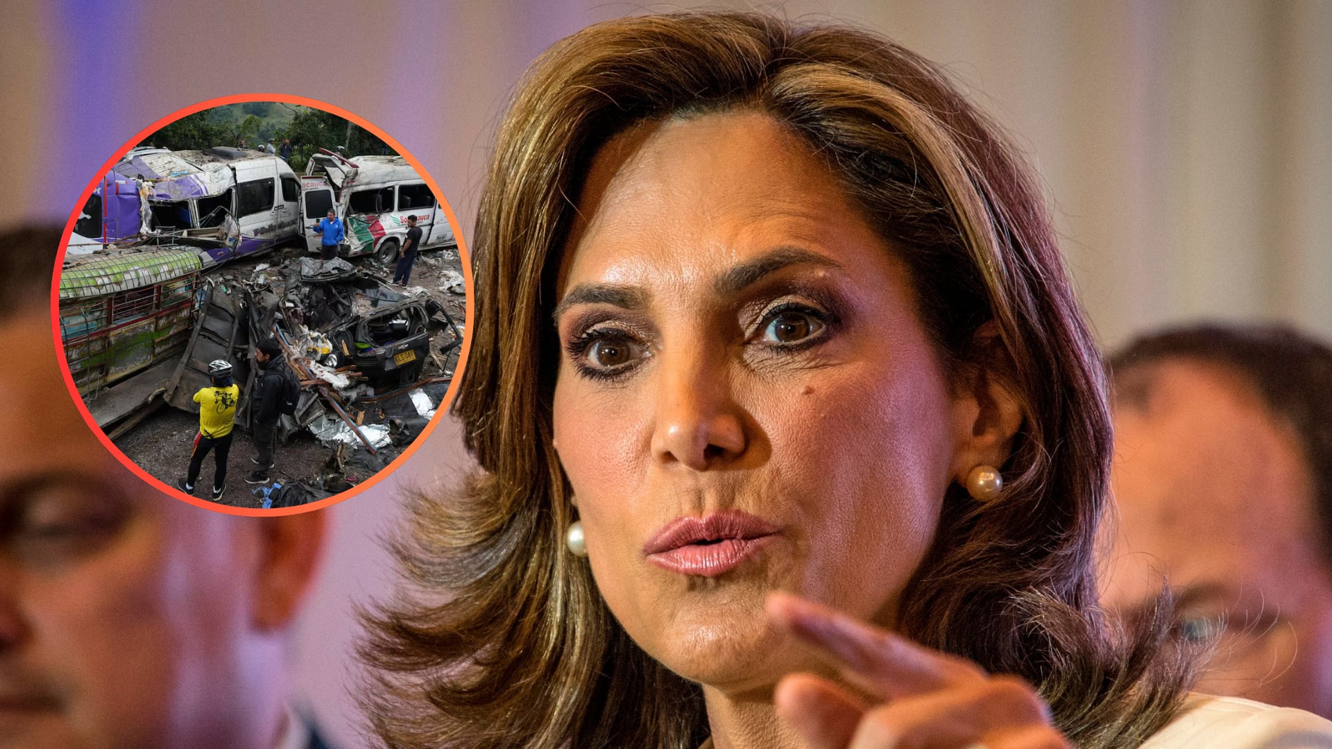 La republicana María Elvira Salazar expresó su apoyo a los habitantes de Cauca y Valle del Cauca por la escalada violenta que se registró por cuenta de las disidencias de las Farc - crédito EFE - Colprensa