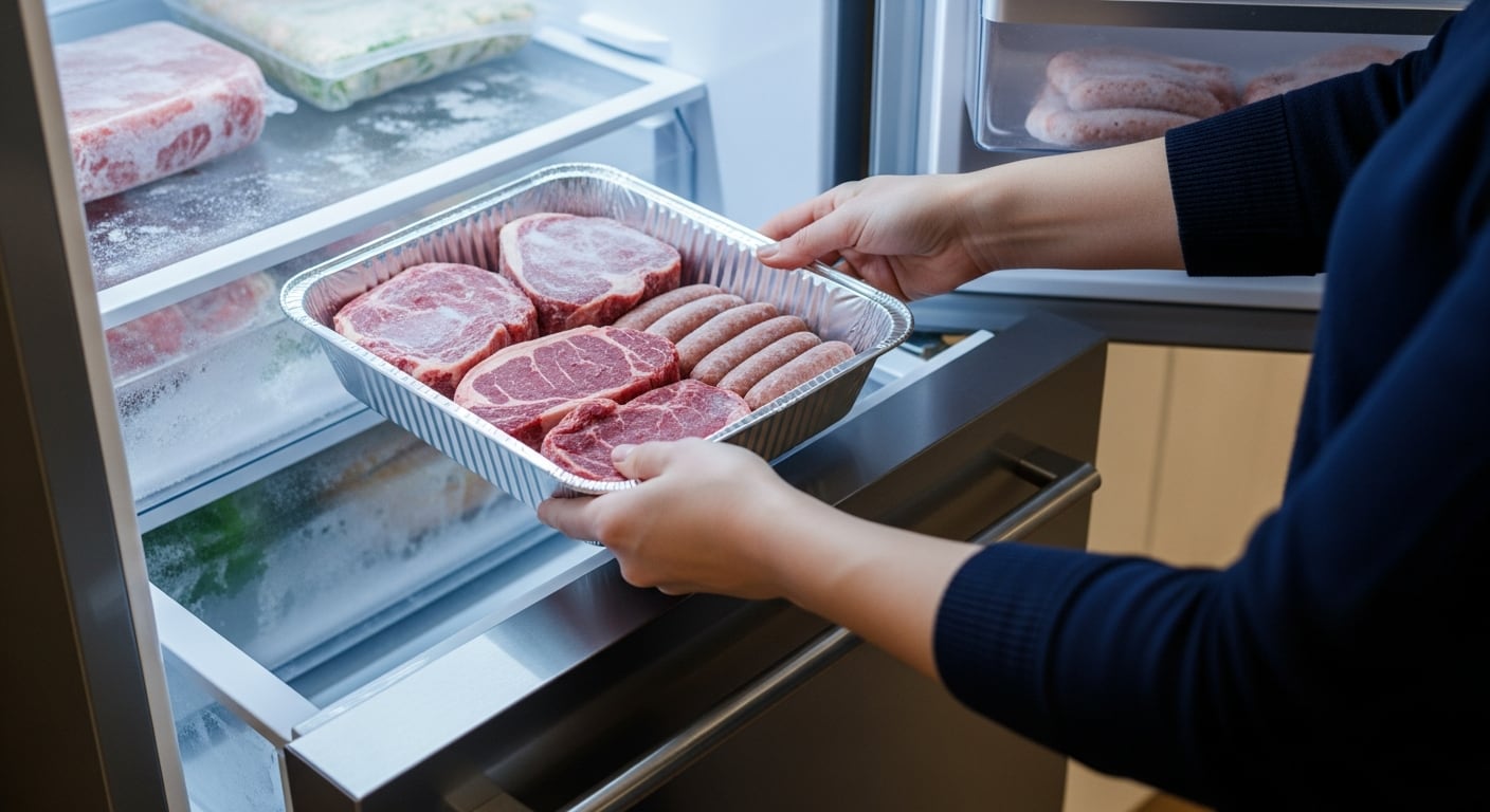 Expertos advierten que devolver al congelador carnes, pescados o mariscos descongelados sin cocinar puede favorecer la proliferación de bacterias peligrosas (Imagen Ilustrativa Infobae)