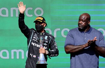 Lewis Hamilton, segundo lugar del