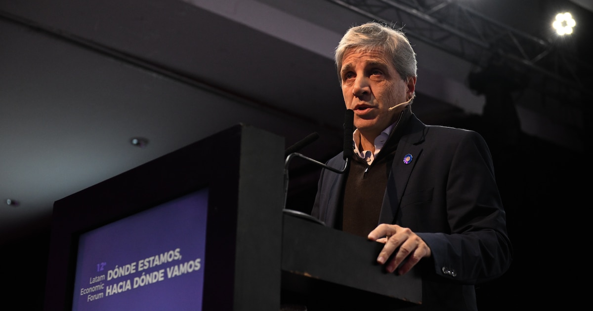 El ministro de Economía, Luis Caputo, en el Latam Economic Forum