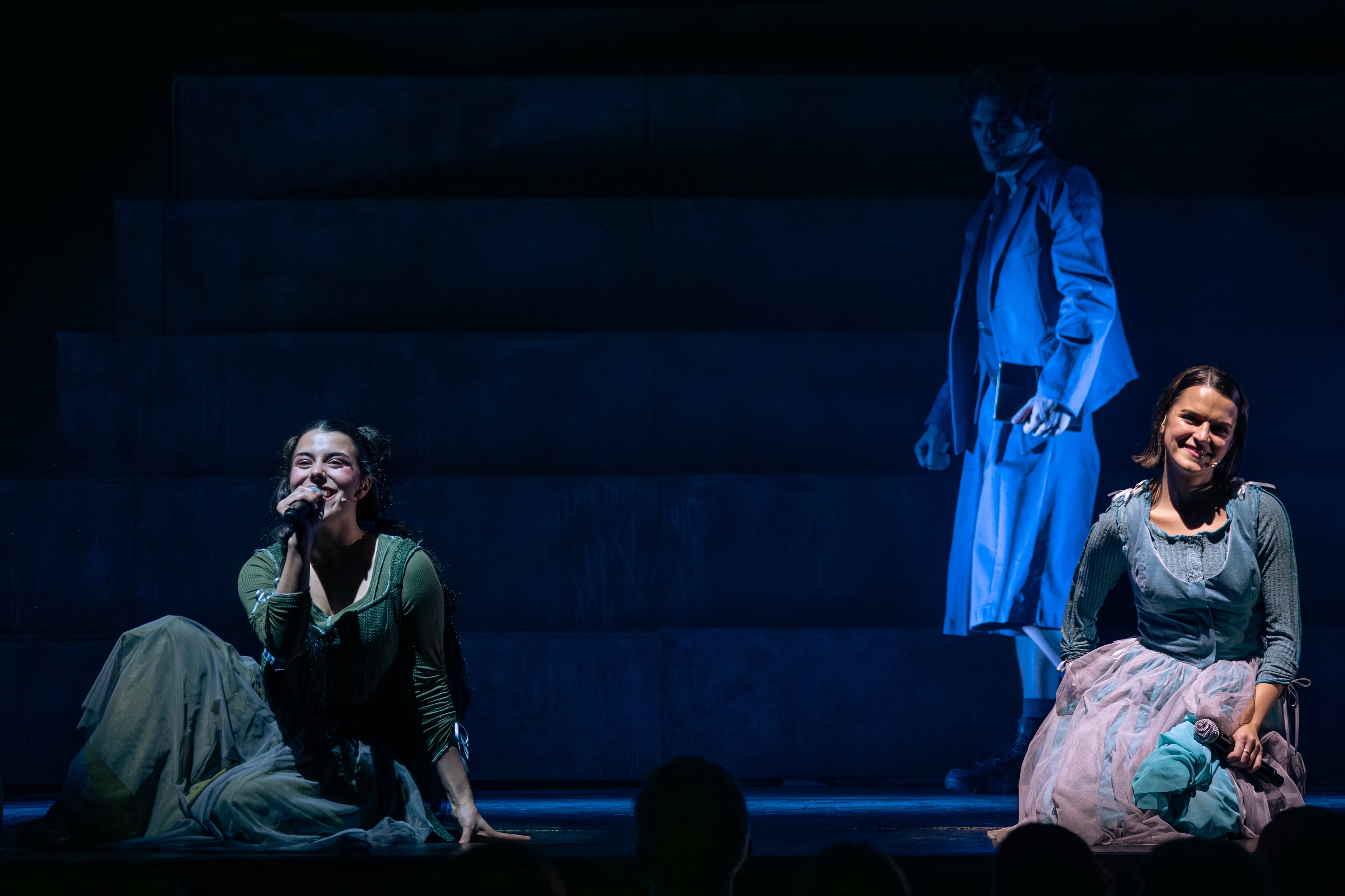 Valentina en el musical que dirigió Fer Dente en el teatro Ópera