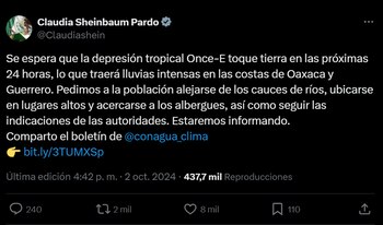 La presidenta de México se