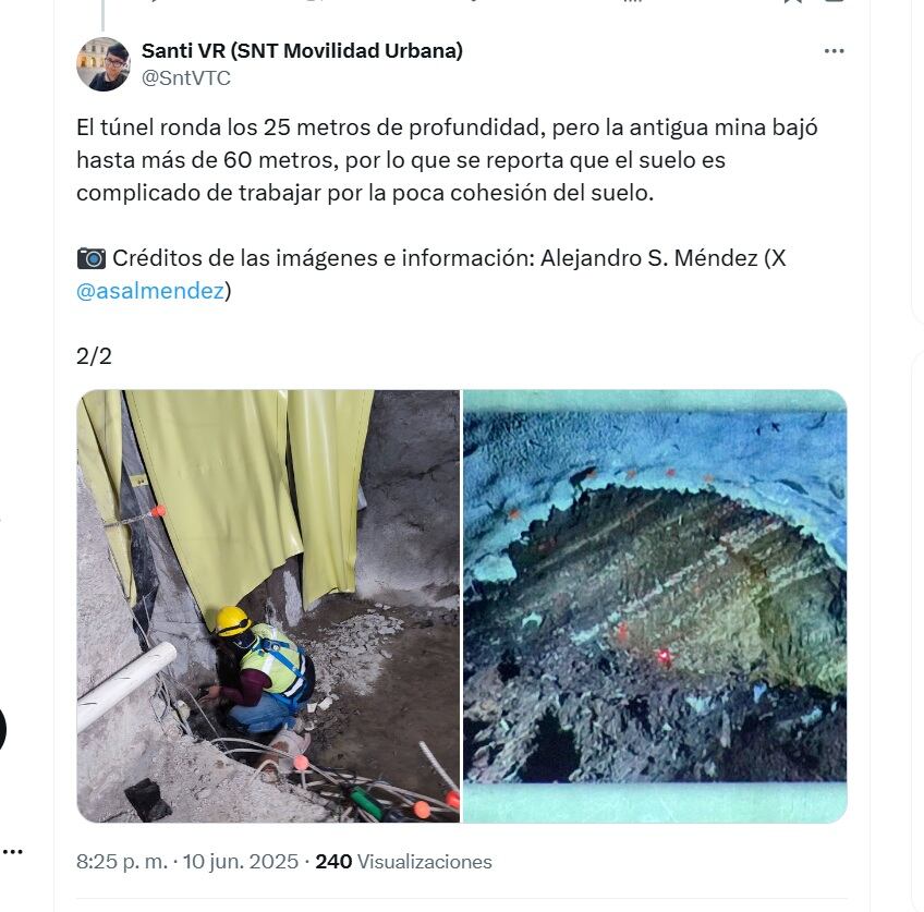 Revelaron detalles de la ampliación de la Línea 12 del Metro CDMX (X/ @SntVTC)