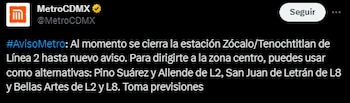 Metro anunció el cierre de